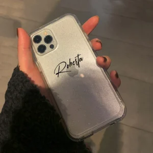 Luxury Glitter Transparent Clear Case For iPhone 11 12 13 14 15 Pro Max Personalized Customized Name Cover 15 14 13 12 Pro Max - Image 5