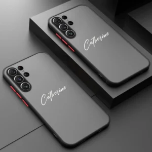 Matte Hard Armor Luxury Case For Samsung Galaxy S24 S23 Ultra S23Ultra 5g Personalised Customized Name Shockproof Cover S24 Plus - Image 2