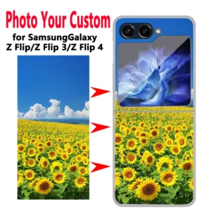 DIY Customized Hard PC Cases For Samsung Galaxy Z Flip 5 5G Case Flip3 4 Phone Case For Samsung Galaxy Z Flip3 Funda Bumper - Image 1