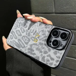 Personalized Customized Initials Name Leopard Print Case For iPhone 11 12 13 14 15 16 Pro Max Soft Luxury Leather Engraved Cover - Image 4