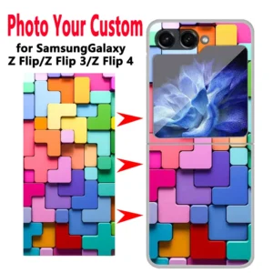 DIY Customized Hard PC Cases For Samsung Galaxy Z Flip 5 5G Case Flip3 4 Phone Case For Samsung Galaxy Z Flip3 Funda Bumper - Image 2