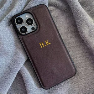 Personalized Customized Initials Name Case For iPhone 11 12 13 14 15 16 Pro Max Luxury Leather DIY Engraved Cover 14 15 16 Plus - Image 5